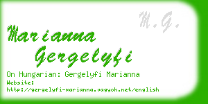 marianna gergelyfi business card